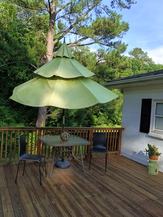 Porch/Deck - Room For Rent In a Quiet Barn Style Apartment 5 Minutes From Downtown Durham