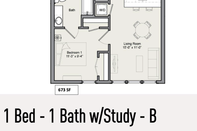 Floorplan – whole apt. - 1BR apt-Stanworth Lane-Princeton