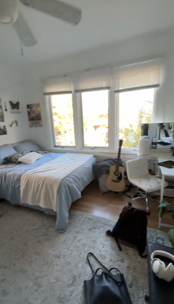 I only have screenshots from a video, but this is the bedroom - House right on the hill