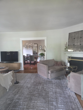Living room - One bedroom in furnished 2 bedroom apartment, very quiet