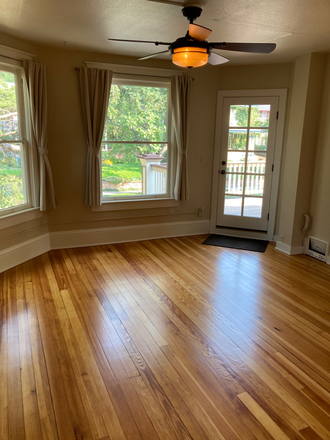 Living Room and Door to Private Deck - Fall Pre-Lease: GRADUATE STUDENT LUXURY - HUGE TWO LEVEL FLAT IN DOWNTOWN BOULDER NR 10TH AND PEARL