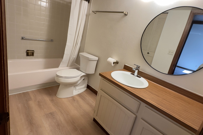 Basement bathroom - Large Rooms for Rent Close to Bear Creek Apartments - $500 discount on first month