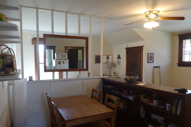 Office or Dining, Bookshelves - Vine St Rental, all utilities & internet included Apartments
