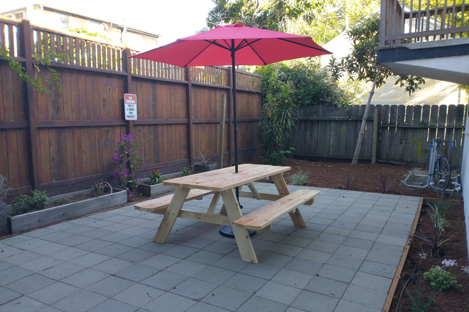 Backyard - Tucked away! redwoods and a garden surround your space. Near Asby BART
