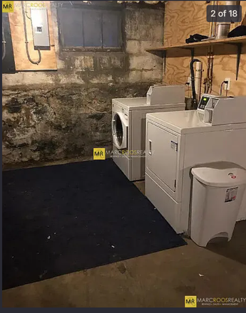 Laundry in basement (shared with other unit) - 5 bed 2 bath near Tufts campus. Duplex