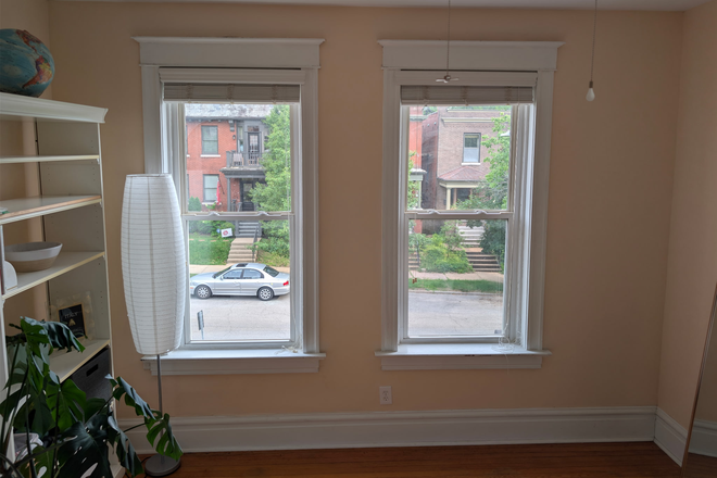 Bedroom Windows - Furnished Room for Rent in Beautiful Historic Home in Tower Grove South!