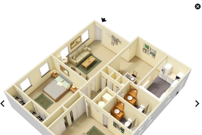 living room and large bedroom available - Windsor Hall