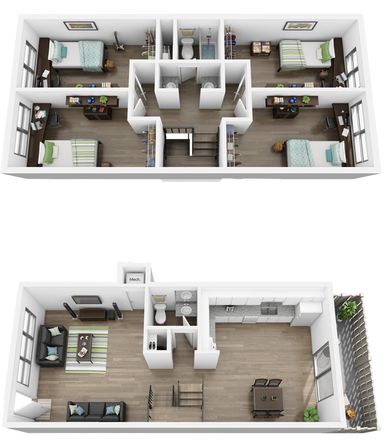 Layout of apartment complex - The Courtyard Apartments