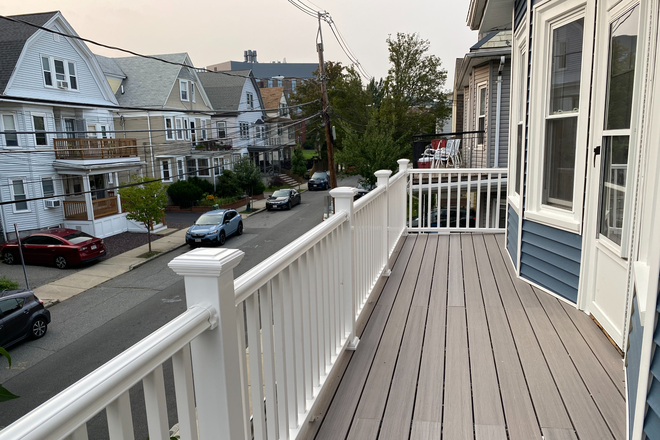 porch - Third floor unit of 117 Pearson Rd available from 7/1/25 Apartments