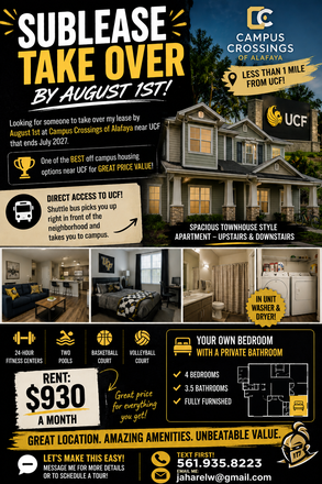 Flyer - Campus Crossings on Alafaya