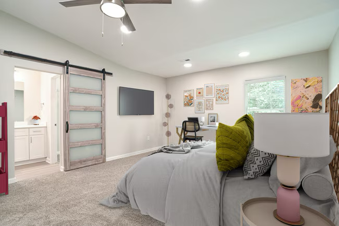 bedroom - university townhomes charlotte