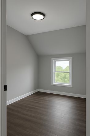 Bright remodeled bedroom with new flooring and natural light - Fully Renovated 2BR Two-Level Home | Quiet | Furnished Option Available