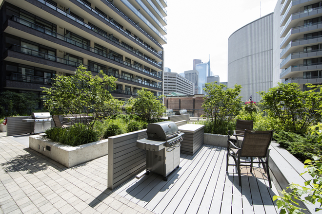 Enjoy the sun at our Resident BBQ area - Motion Apartments