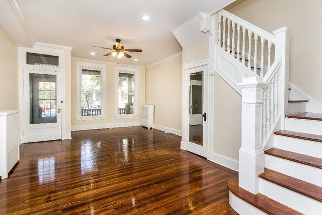 Living Room With The Outside View - Furnished Property Close to JHU Campus