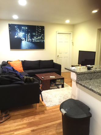 Visit hubrealtyproperties.com - BU Central, huge 3 bedroom with breakfast bar in Brookline, no realtor fee