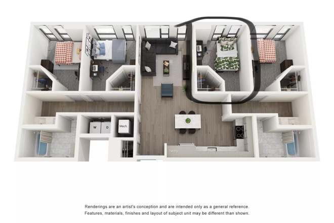 Floor Plan - Lapis Apartments