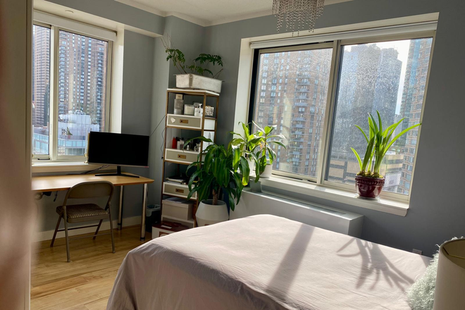 1st bedroom - Bright and Furnished 1 BR in Hell's Kitchen Available at the End of May! Apartments