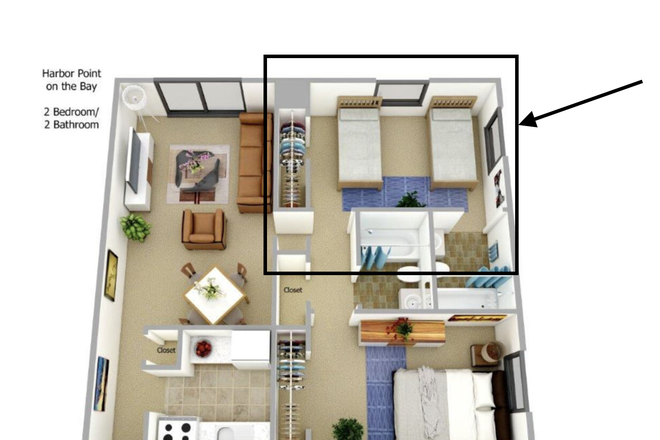 The room you will be renting, that includes a private bathroom - (Room for rent with private bathroom)Close to UMass/JFK in Harbor point