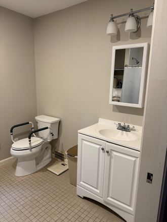 bathroom - Quiet Tree Lined Street… Two Rooms and Full Bathroom close to BC Law School House