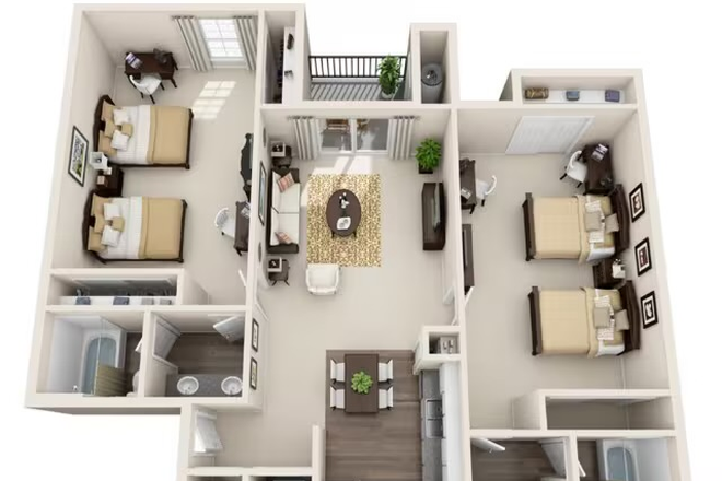 Floor plan view - Gateway At College Station Apartments