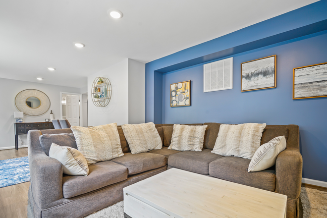 Living room - PRIVATE 2BR/1BA WALK-OUT BASEMENT APARTMENT IN CHARMING N. ARLINGTON HOME