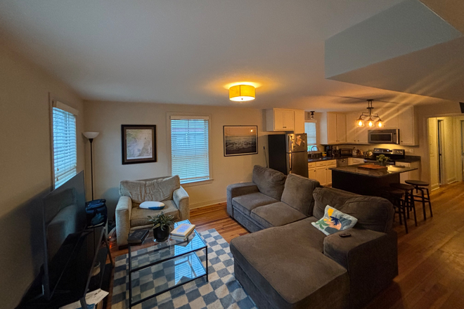 Living area (everything stays) - Room near Hampton Park (just off Rutledge, <10 minutes to MUSC by bike) Duplex