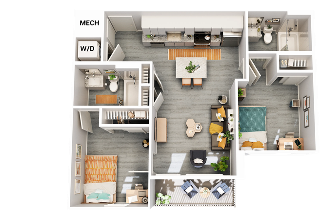 Room is on the right side - The Accolade Collegiate VIllage West Apartments