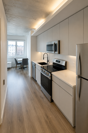 Kitchen - Affordable Furnished Room in Resort-Style Building near Fordham | WiFi + Utilities Apartments