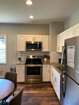 Living room / kitchen - UNC Summer Sublease: Furnished Room, Private Bath, $800, 5 Min to Campus, Quiet Location Duplex