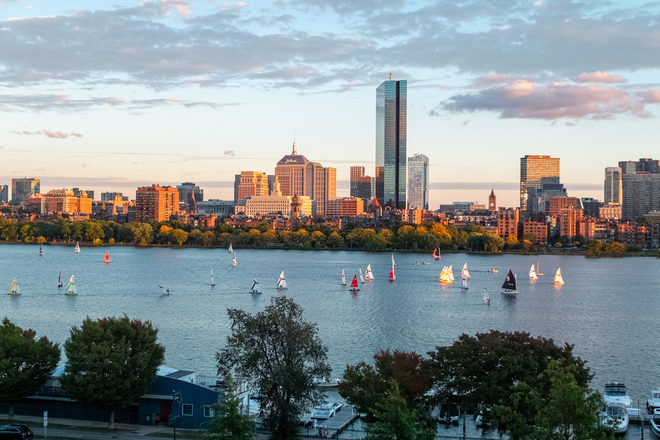 View from the balcony - Center of MIT with great view of the Skyline Apartments