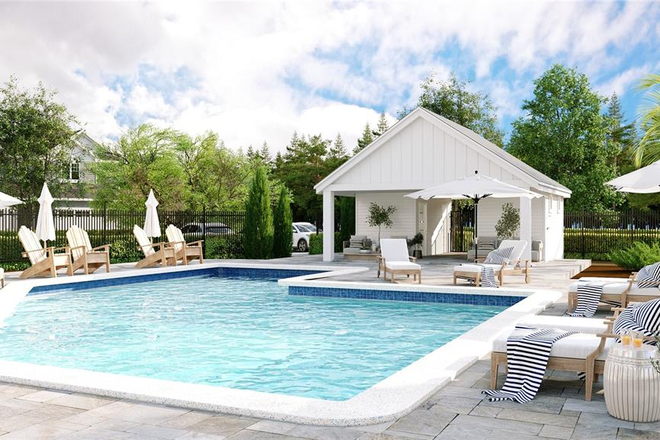 Actual pool - New Townhouse 13 mins to UCF campus - FURNISHED