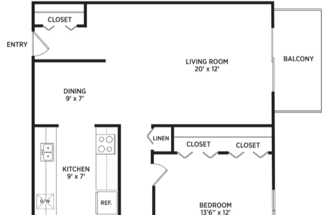 Floor Plan - BerryTree Apartments, Unit B-05