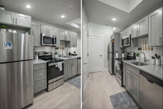 Kitchen - 2-BR, 2-BA apartment near Drexel and UPenn - Backyard - Avail 7/1/26