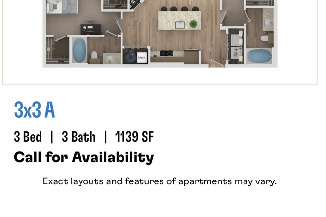 Bedroom B available - Elara apartment 3 bedroom!!!