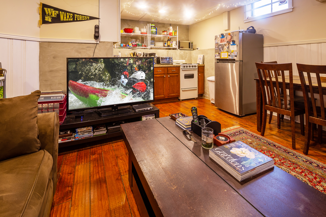 Kitchen & Living Room - 1 BR 1 BA Ardmore Basement Apartment