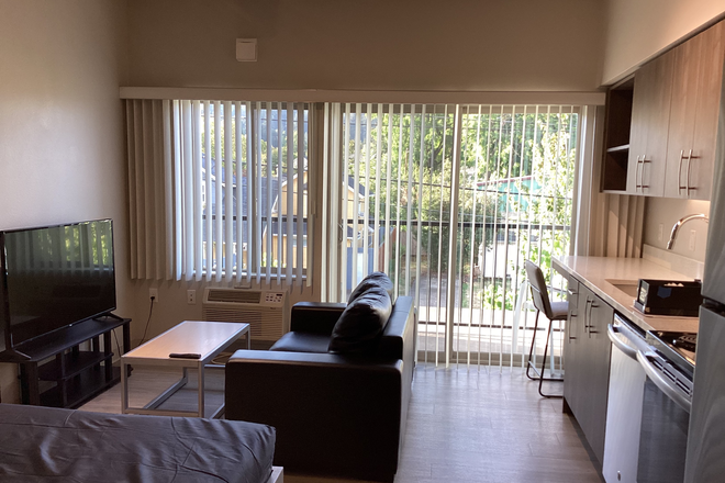 Living space - Fully Furnished Campus Adjacent Studio Apartments