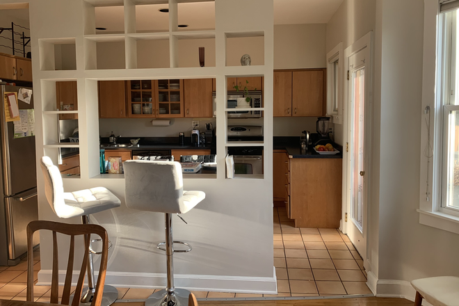 outside the kitchen - furnished 3-bedroom, 2-bathroom at Harvard Square, with parking, available as of August 1, 2026 Condo