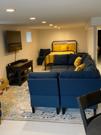 Living room - Seton Hall Grad or Faculty/Staff - Fully Furnished Peaceful Private Studio with Washer and Dryer Apartments