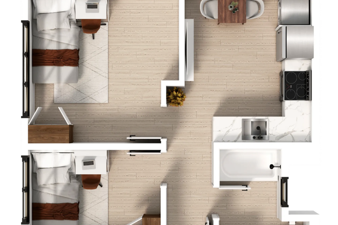 Floorplan - The Berkeley Group- The Durant Apartments