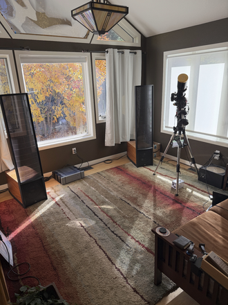 Music room, off the living room - Modern House owned by Professors walk to Chautauqua and Campus
