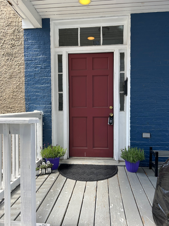 Front door - Sunny room in 2 bed 2 bath home right by the farmers market!