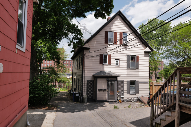Front view of house. Listing is for the top two floors - 2 Rooms Available in a Spacious 1800 sq ft Somerville Apartment