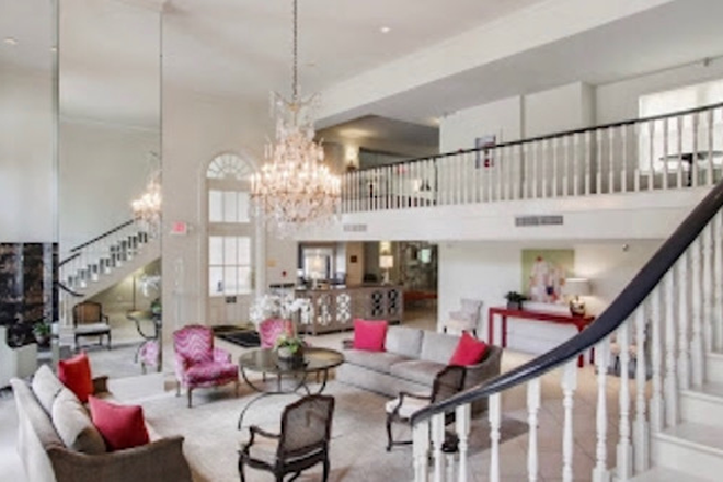 Lobby with Security Guard - 1750 Condominiums - Beautiful Courtyard, Gym, and 24 Hr. Security