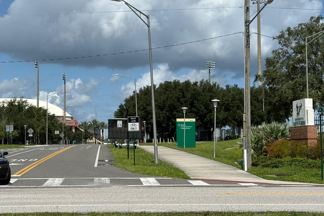 View from house window - In front of USF (Baseball and Soccer field entrance) Townhome