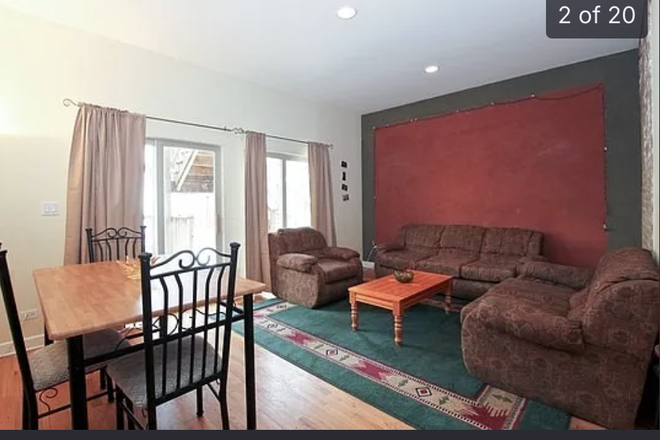 Living area - furniture may vary - 2 blocks from UIC Campus and Taylor street restaurants and shops 2 bedrooms for rent Condo