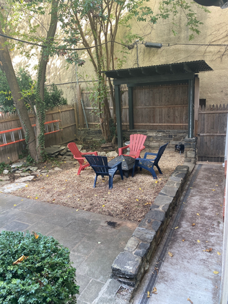 Shared Backyard - Fully Furnished Studio Available One Block from Peabody Shuttle Stop