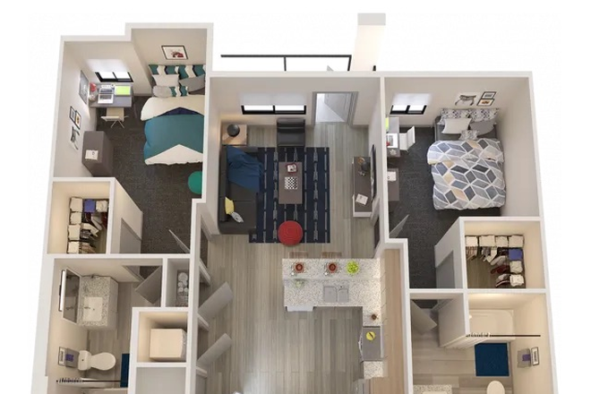 floor plan - Union on Fletcher Apartments