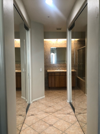 Master bedroom 2 large mirrored closets - Private Rooms in Tustin condo for Rent -Near the Irvine Marketplace $1090 to $1800