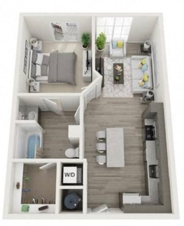 Apartment Layout - Foundry Point Apartment