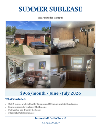 Exterior, Bedroom, Living Room, Kitchen - House close to campus